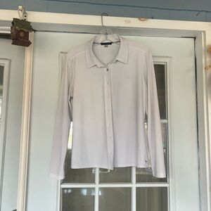 Tommy Hilfiger White Button-Down Long Sleeve Shirt